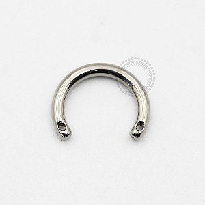 TN1132 Haste Ferradura Rosca Adorno Frontal Titânio ASTM F136