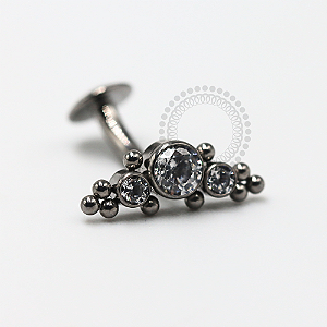 TN1151 Navel Floating Push Pin Cluster Titânio ASTM F136