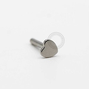 TN116 Haste Labret Disco Decorado Titânio ASTM F136