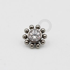 TN121 Topo Sol Zirconia com Esferas Titânio ASTM F-136