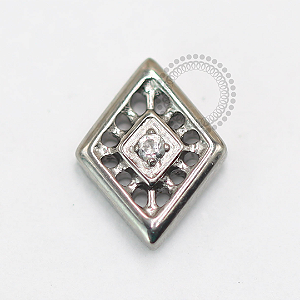 TN1464 Topo Losango Inca CZ Titanio ASTM F136