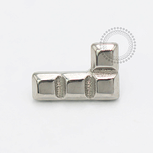 TN1832 Topo Tetris Barra L Titânio ASTM F-136