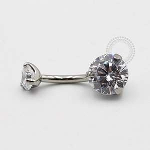 TN1863 Navel Zirconias Cravadas 0.9mm Titânio ASTM F136