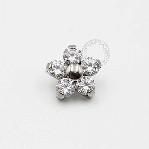 TN278 Topo Flor Zirconias 5.4mm Titânio ASTM F136