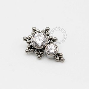 TN297 Topo 2 Zirconia e  Esferas Titânio ASTM F136