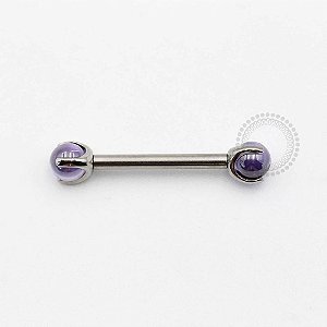 TN313 Nipple Ametista Rosca Interna Titânio ASTM F136