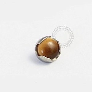 TN328 Topo Microdermal 1.6mm Olho de Tigre Titânio ASTM F136