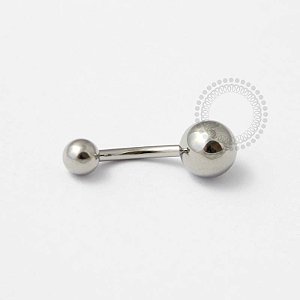 TN428 Navel Tradicional Sem Pedra Titânio ASTM F136