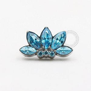 TN455 Topo Cluster Flor De Lotus Titânio ASTM F136