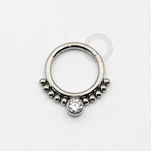 TN466 Segmento 8mm CZ Central Esferas Titânio ASTM F136