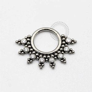 TN49 Segmento Frontal 8mm CZ Esferas Titânio ASTM F136