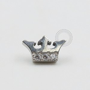 TN493 Topo Coroa Rainha 3 CZ Titânio ASTM F136