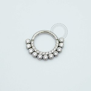 TN53 Segmento Frontal 8mm CZ Circulares Titânio ASTM F136