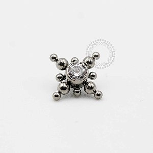 TN55 Topo Zirconia Central Esferas Titânio ASTM F136