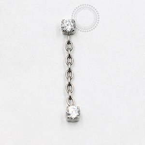 TN746 Topo CZ Corrente Zirconia Titânio ASTM F136