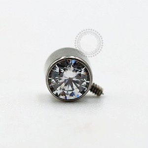 TN766 Topo Californiano CZ Flat Titânio ASTM F136
