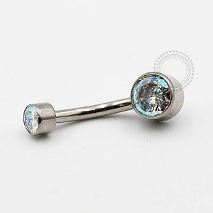 TN92 Navel Flat Zirconia Titânio ASTM F136