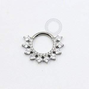 TN952 Segmento Frontal 8mm CZ Titânio ASTM F136
