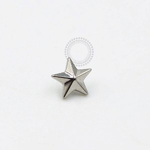TN997 Topo Estrela Geométrica Titânio ASTM F136