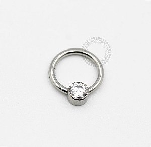 TS08 Segmento CZ Frontal Swarovski Titânio ASTM F136