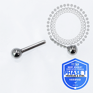 TT58 Microbell Reto 1.0mm Push Pin  Titânio Mill ®