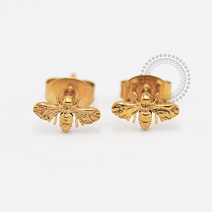 TN1817 Brinco Abelha Titânio PVD Gold