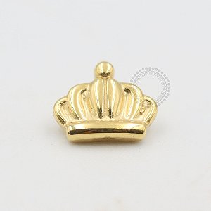 TN480 Topo Coroa de Rei Titânio PVD Gold