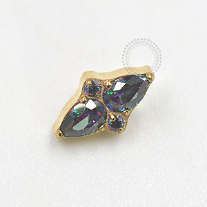 TN680 Topo Vitrail Medium Titanio PVD Gold