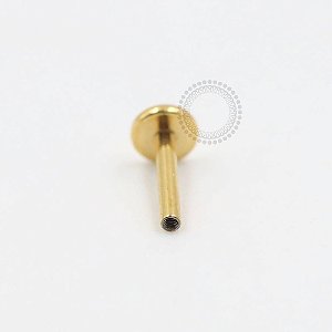 TN97 Haste Labret Push Pin Titânio PVD Gold