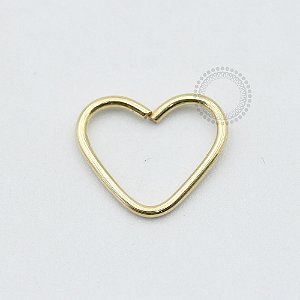 OR20 Coração Daith Liso Ouro 18k