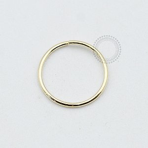 OR03 Argola Nostril Fina Torção Ouro 18K