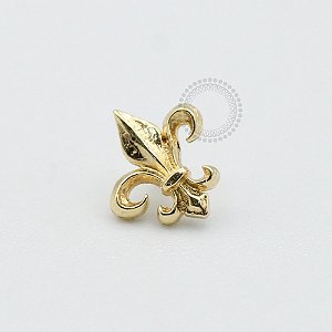 OR22 Topo Flor De Lis Ouro 18k
