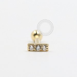 OR49 Microbell Barrinha 3 CZ Ouro 18K