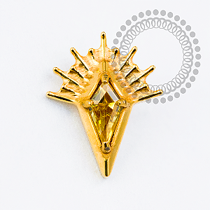 TN2246 Topo Losango Lux Amarelo Titânio PVD Gold
