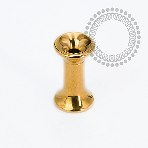 TN2418  Alargador 3mm Rosca Interna Titânio PVD Gold