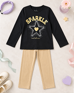 Conjunto Infantil Meia Estação Sparkle