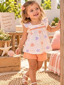 Conjunto Infantil Estrela do Mar Primavera-Verão