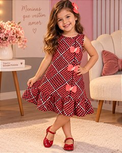 Vestido com Laços para Meninas