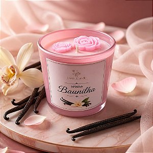 Vela Aromática Baunilha Rose 180g