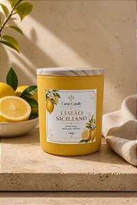 Vela Aromática Limão Siciliano 180g Amarela