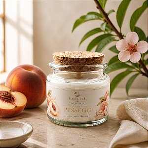 Vela Aromática Pêssego 100g em Copo de Vidro