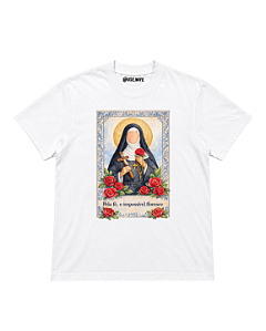 Camiseta Santa Rita pela Fé - Oversized - Feminina