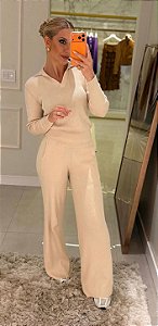 calça pantalona natural