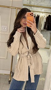 cardigan alongado carmelita