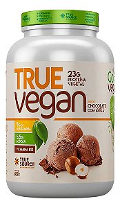 True Whey Vegan 837g - Proteína Vegetal - True Source - Sabor Chocolate Com Avelã 837g