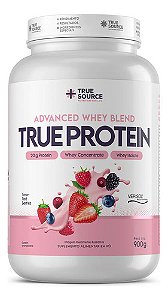 True Protein Red Berries 900g True Source Sabor Frutas vermelhas