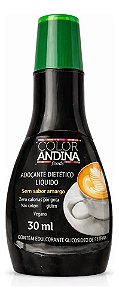 Adoçante Stévia Líquido 100% Natural Color Andina 30ml - SEM RESIDUAL AMARGO