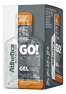 Go! Energy Now Gel 10 Unidades De 30g Cada Atlhetica Nutriti LARANJA COM ACEROLA