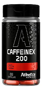 Caffeinex 200mg Cafeina 60 Cápsulas Atlhetica Nutrition Sem sabor