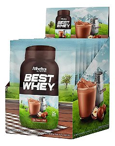 Best Whey display c/15 saches 40g Sabor Cacau, leite e Avela